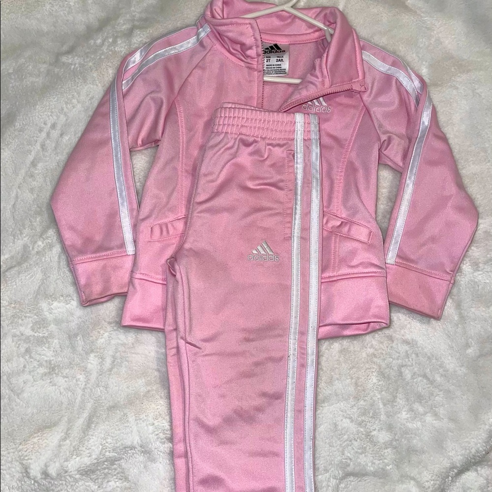 Toddler girls adidas track suit